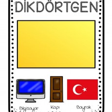 DİKDÖRTGEN - Bilgisayar, Kapı, Bayrak: Geometrik Şekil Eğitimi