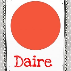 Daire Şekli Eğitimi - Geometri Öğrenimi için Öğretici Kart