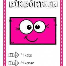 Dikdörtgen Eğitimi: 4 Köşe ve 4 Kenar Öğretimi