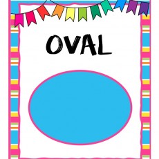 Eğlenceli Şekil Öğrenme Materyali: OVAL