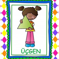 Üçgen Konsepti - Çocuk Eğitimi İçin Görsel Materyal
