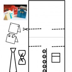 DIY Kartpostal ve Kıyafet Temalı Kesim Şeması  (9 - Dokuz)