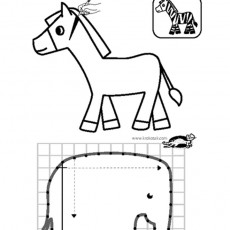 Zebra ve Fil Çizgi Tamamlama Etkinliği