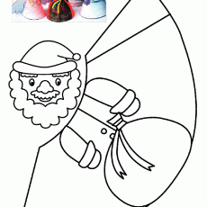 Noel Temalı Boyama Etkinliği: 1 Santa Claus