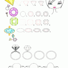 How to Draw a Diamond: Step-by-Step Guide with Rings and Gems