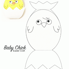 Baby Chick Easter Craft Template (1 Baby Chick - 1)