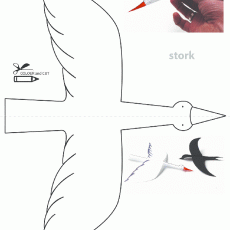 Eğlenceli Kağıt Şarkacı Sülünez: Stork Yapımı ve Boyama Etkinliği