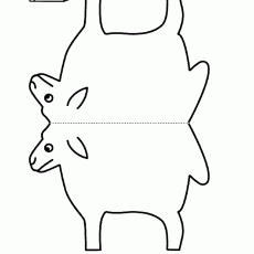 Sheep Coloring and Cutting Activity - Educational Craft for Kids