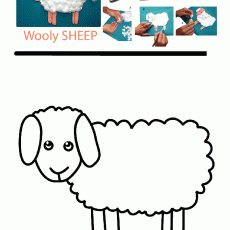 Wooly SHEEP Craft Activity: Educational Sheep Art Project for Kids