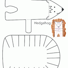 Hedgehog Craft Template and Activity for Children