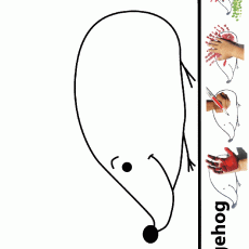 Hedgehog Drawing Tutorial - Hedgehog, How to Draw, Educational Activity