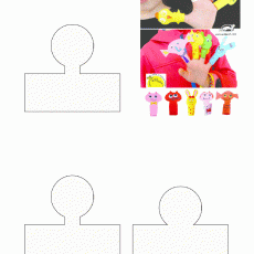 Finger Puppets Templates for Kids Activities - Educational Craft Making