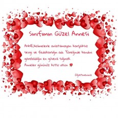 Anneler Günü Mesajı - Sınıfımın Güzel Annesi