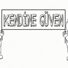 Kendine Güven Temalı Eğitsel Çizim