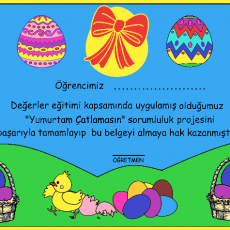 Eğitim Belgesi - Değerler Eğitimi Uygulaması