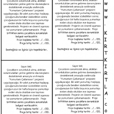 Çocuklarda Sorumluluk Gelişimi: Yumurtayla Sorumluluk Projesi Bilgilendirme Belgesi