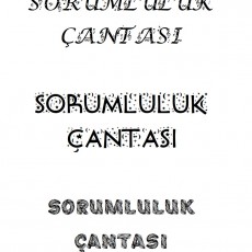 SORUMLULUK ÇANTASI - Eğitim ve Sorumluluk Geliştirme Materyali