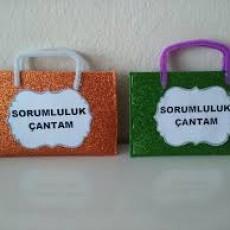 Renkli Sorumluluk Çantaları - 2 Adet (Yeşil ve Turuncu)