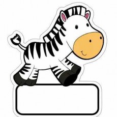 Çizgi Film Tarzında Zebra Karakteri