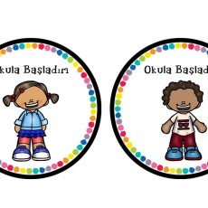Eğitim Materyali: Okula Başladık Teması - Çocuk Figürleri
