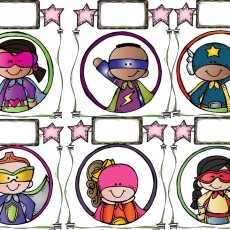 Superhero Character Templates for Educational Activities