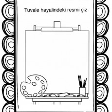 Tuval Üzerindeki Resmi Çiz: Eğitim Materyali