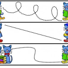 Eğlenceli Kedi Çizgi İzi Aktivitesi: 4 Kedi, Okul Çantası, Kitap ve Eğlenceli Hedefler