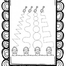 Dotted Lines and Shape Tracing Activity for Children