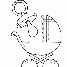1 Bebek Arabası ve Emzik Çizimi - Eğitim Materyali
