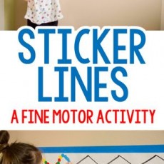 STICKER LINES: FINE MOTOR ACTIVITY FOR KIDS