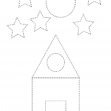 Stars and House Drawing Activity