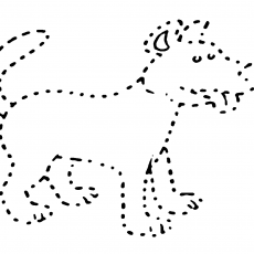 Dotted Line Dog: Educational Tracing Activity for Kids