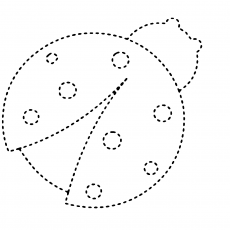 Dotted Ladybug Coloring Activity - Educational Art for Kids