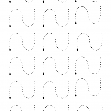 Dotted Line Drawing Practice for Kids