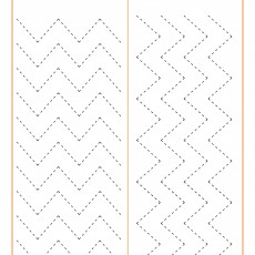 Zigzag Deseni Çizim Alıştırması - 2 Şerit
