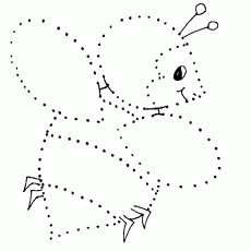 Dot-to-Dot Activity: Connect the Dots to Draw a Cute Bee
