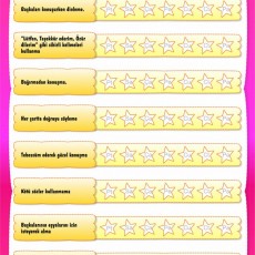 Güzel Konuşma Çizelgesi - İletişim Becerileri Geliştirme