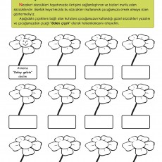 Güzel Sözcükler Eğitici Materyali - Nezaket İfadeleri