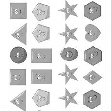 Eğlenceli Şekil Tanıma Etkinliği: 8 Farklı Geometrik Şekil ve Yüz İfadeleri