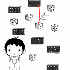 Dice Counting and Comparison Activity with Character
