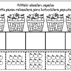 Rakamlarla Sayma ve Eşleştirme Materyali (1-10)