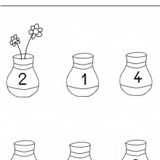Çiçekli Vazo Eğitimi: 1-5 Rakamları ve Çiçekler