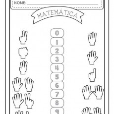 Matematik Eğitim Materyali: Rakamlar ve Parmaklar (0'dan 10'a kadar)