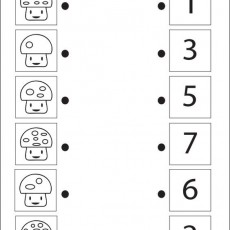 Mushroom Counting and Number Recognition Activity: 1, 2, 3, 5, 6, 7