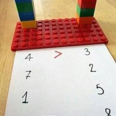 LEGO Matematik Eğitimi: 4 > 3, 1, 2, 5, 6, 7, 8 Numara Sıralaması