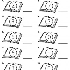 Rakamları Yazma Alıştırması: 2, 7, 9, 3, 6, 0, 8, 4, 1, 5