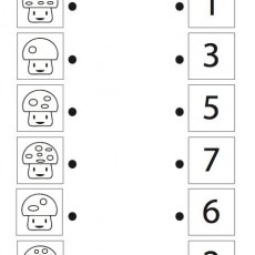 Mushroom Counting Activity: 1, 2, 3, 5, 6, 7