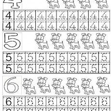 Hayvanlar ve Sayılar: 4, 5, 6 - Eğitim Materyali