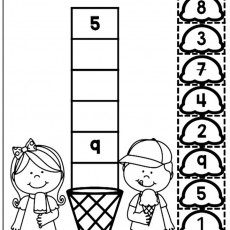 Matematik Eğitimi: Rakamların Kesimi ve Yapıştırılması - 10, 8, 7, 6, 5, 4, 3, 2, 1