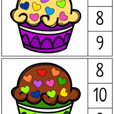Eğlenceli Dondurma Sayma İçi Renkli Kalp Melodisi - 3, 8, 9 ve 8, 10, 9 ile Renkler